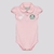 Body Polo Palmeiras Rosa Roupinha Bebê Oficial