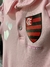 Imagem do Body Polo Rosa Flamengo Roupa Bebê Oficial