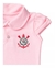 Body Polo do Corinthians Rosa Roupa Bebê Oficial - Fanáticos Sports