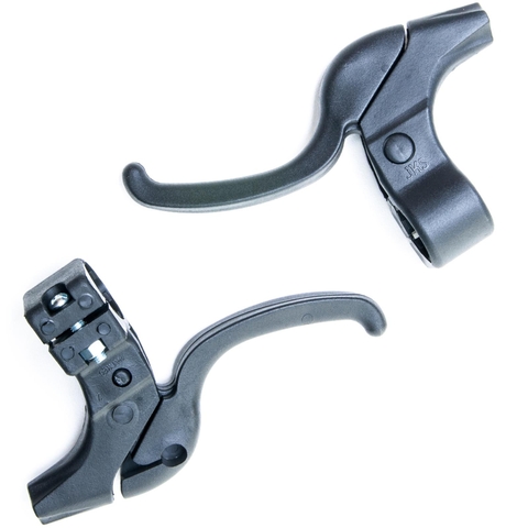 Par Maçaneta Manete V-Brake Infantil Nylon Preta