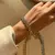 Pulseira Bicolor – Corrente Larga em Ouro e Prata - loja online