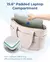 BAG Lunara Bolsa Feminina – Cor Sólida, Espaçosa e Funcional na internet