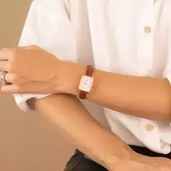Relógio Feminino Quadrado Square Bronx Rosé Gold na internet