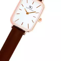 Relógio Feminino Quadrado Square Bronx Rosé Gold - Volhora