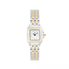 Relógio Feminino Boxy Bicolor Gold