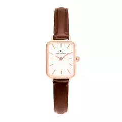 Relógio Feminino Quadrado Square Bronx Rosé Gold