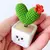 Imagem do Conjunto 4 Mini Cactos de Resina DAICHANG – Decoração Charmosa para Carro, Escritório e Casa