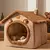 Cama para Gatos, Gatinhos e Pequenos Pets – Modelo Semifechado com Design Fofo na internet