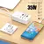Estação de Carregamento EOENKK 6 Portas (3 USB + 3 Tipo C) – Carregamento Rápido e Simultâneo para Vários Dispositivos na internet