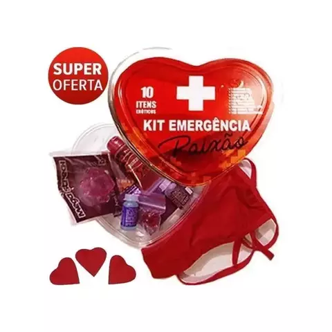 KIT EMERGÊNCIA PAIXÃO 10 EM 1 JEITO SEXY