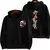 Image of Feminino casual zip up hoodies outono inverno novo crânios gótico com rosas co