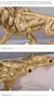 Imagem do Imperlion™ | Poder que reina no ambiente. | Leão dourado decorativo em resina