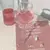 Copos de vinho tinto em forma de rosa com folhas rosas coloridas, Copo Cocktail,