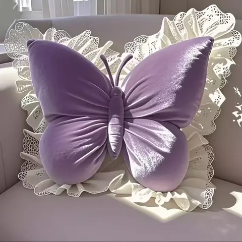 Almofada Decorativa Borboleta (40cm x 40cm) - Toque de Encanto e Conforto para sua Casa