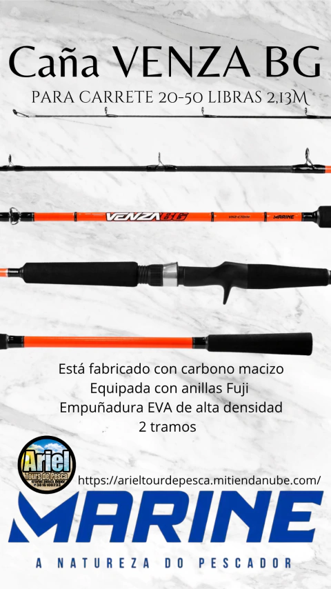 VARA VENZA BG MARINE 2.13MTS 20-50 LIBRAS