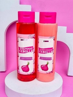 Shampoo y acondicionador de cebolla