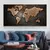 Mapa mundi vintage imagem pintura em tela mapa retro cartazes vermelho - comprar online