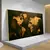 Mapa mundi vintage imagem pintura em tela mapa retro cartazes vermelho na internet