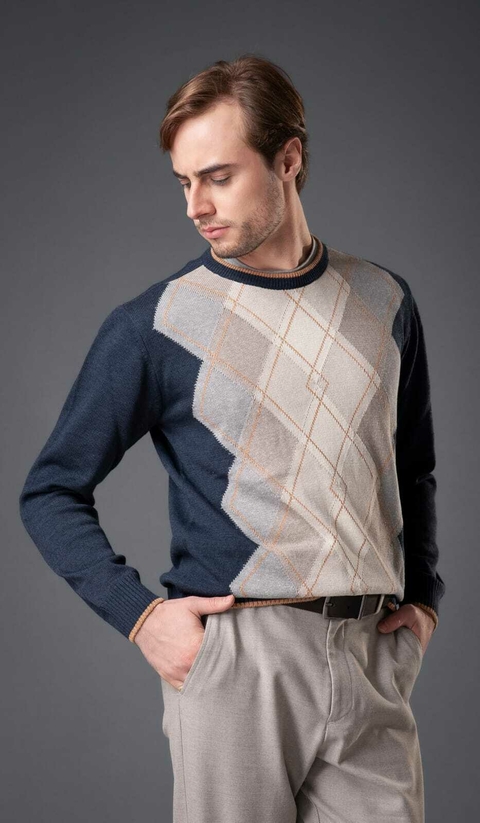 Suéter Intarsia Argyle