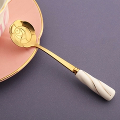 Set x6 Cucharas de Té. Diseño Dorado Elegante - comprar online