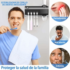 Esterilizador de Cepillos con Dispensador de Pasta – Negro | Higiene y tecnología UV en tu baño en internet