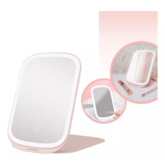 Espejo de Maquillaje con Luz LED Plegable | Compacto y Regulable - comprar online