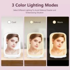 Espejo de Maquillaje con Luz LED Plegable | Compacto y Regulable - vexa_store