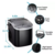 Maquina de Gelo Em Cubos Portatil 12kg 1,3L Preto na internet