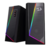 Caixa de Som Gamer Para Jogos Anvil GS520 USB/P2 RGB Preto