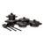 Jogo de Panela Kit 10 Peças Panela de Pressão Preto Craqueado - comprar online