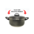 Jogo de Panela Kit Frigideira 5 Pçs Aluminio Craqueado Preto - INFOTECH