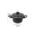 Jogo de Panela Kit Caçarola 6 Pçs Aluminio Craqueado Preto - INFOTECH