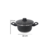 Jogo de Panela Kit Caçarola 6 Pçs Aluminio Craqueado Preto