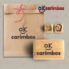 KIT 04 CARIMBO COM LOGO - comprar online