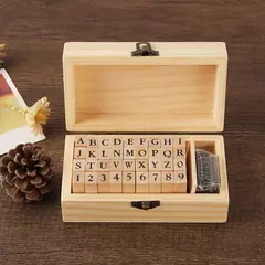 CARIMBO ALFABETO E NUMERAL na internet