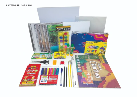 Kit Escolar Completo 1º ao 3º Ano