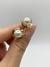 Brinco pérola com pontos de zircônia ao redor banhado a ouro 18k - comprar online