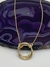 Gargantilha 3 elos banhada a ouro 18k (design autoral) - comprar online