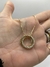 Gargantilha 3 elos, sendo um cravejado, banhada a ouro 18k (design autoral) - comprar online