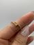 Anel prego cravejado banhado a ouro 18k (tam 20) - comprar online