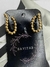Brinco ear hook bolinhas banhado a ouro 18k - comprar online