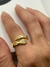 Anel serpente detalhes cravejados banhado a ouro 18k, tam 15 - ajustável - comprar online
