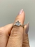 Anel solitário 6mm ajustável com borboleta em uma das garrinhas em Prata 925 com banho de ródio branco (TAM 12) - comprar online