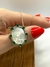 Gargantilha madrepérola São Pedro borda com zircônias cristal e esmeralda em Prata 925 - comprar online