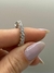 Aparador 3 garras zircônia 3mm em Prata 925 com banho de ródio branco (tam 14/15) - comprar online