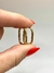 Argola lisa banhada a ouro 18k, à prova d´agua (26mm) - comprar online