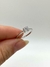Anel solitário 5mm em Prata 925 com banho de ródio branco - comprar online