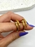 Anel prego zircônias banhado a ouro 18k, à prova d´água, tam 19 - comprar online