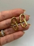 Brinco elos Tiffany banhado a ouro 18k, à prova d´água - comprar online