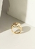 Anel globo com estrelas banhado a ouro 18k (tam 14) - comprar online